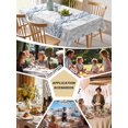 thumbnail image 5 of Navy Blue Table Cloth 60x102 Inch Rectangle, Grey Tree Branch Waterproof Tablecloth Washable Table Cover for Party Picnic Dinner Decor, 5 of 9