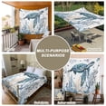 thumbnail image 6 of Ocean Turtle Large Tapestry for Bedroom Wall Hanging Tapestry, Coastal Coral Seagrass Starfish Ceiling Backdrop Tapestries Poster Blanket Wall Decor for Teens Room Living Room Dorm 100" x 59", 6 of 8