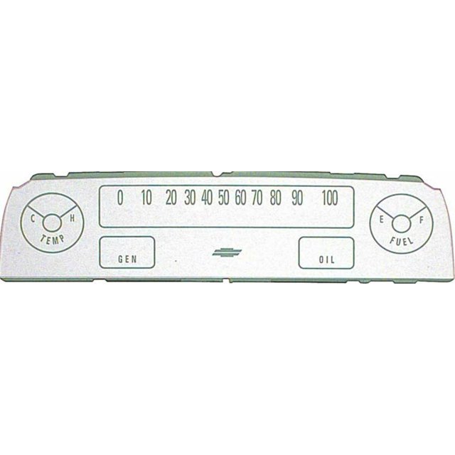 OER Dash Instrument Lens With Warning Lights 19641966 Chevy Pickup