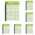 thumbnail image 1 of WUSUOWEI 6PCS Elastic Band Workout Chart,Fitness Instruction Wall Poster,Full Body Training Visual Aid,Flexibility and Toning Program Print | Studio Club Exercise Planning for Men Women, 1 of 9