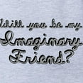 thumbnail image 2 of CafePress - Will You Be My Imaginary Friend Baby Football Body - Cute Infant Baby Football Bodysuit, 2 of 3