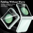thumbnail image 3 of for Samsung Galaxy Z Flip 5 Case with Hinge Protection & Back Screen Protector,Samsung Z Flip 5 Full Cover Slim Phone Protection for Samsung Z Flip 5 5G(2023) (Clear), 3 of 5