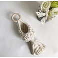 thumbnail image 3 of Odies Cute Crochet Plant for Car Rear View Mirror,Boho Handmade Car Mirror Hanging Accessories for Women Girls,Orange Car Interior Aesthetic Decor Truck Hanger Ornament Charm for Men,White, 3 of 7