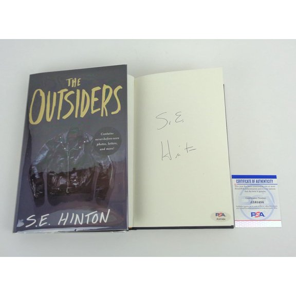 SE S.E. Hinton Signed Autograph The Outsiders 50th Anniversary Book PSA/DNA COA A