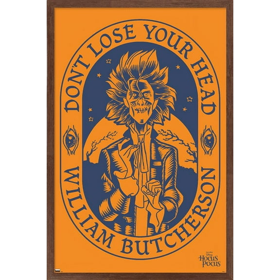 Disney Hocus Pocus - William Butcherson Wall Poster, 22.375" x 34", Framed