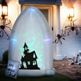 thumbnail image 2 of HOMCOM 7' Inflatable Halloween Tomb Yard Decoration Waterproof w/ LED Light, 2 of 10