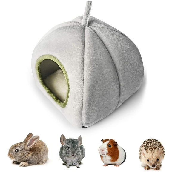 Guinea Pig Bed, Guinea Pig Hideout,Cozy House Bed for Bunny/ Chinchilla/ Ferrets/ Hedgehog/ Sugar Glider,2 In 1 Functional Small Animals Bed/ Small Animals Tent