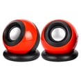 thumbnail image 1 of Lindo mini altavoz de escritorio, sonido estéreo, multiusos, 3 W, compacto, pequeño Rojo, 1 of 7
