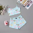 thumbnail image 2 of RMGVDSD Pajamas for Women 2 Piece Women's Summer Cute Printed Sleeveless Tank Tops Cami Top And Shorts Pajamas Set Sleepwear Comfy Jammies Dailywear, 2 of 3