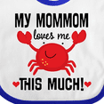 thumbnail image 4 of Inktastic Mommom Loves Me Grandson Boys or Girls Baby Bib, 4 of 4