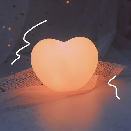 

Tangnade Home Holiday Decor Valentine Gift 3D Night Light Valentine s Day Decorations Love Heart LED For Men Women Lover Birthday Gift night light Pink