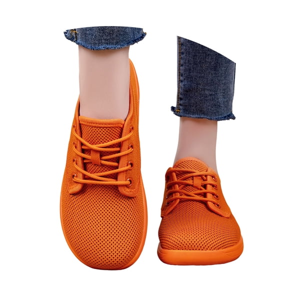 CAIXAI Wide Walking Shoes for Women Orthopedic Dress Sneakers Women Comfortable Mesh Knitted Women's Fashion Sneakers on Arch Support Mary Jane Flats Women Hands Free Walking Tennis Shoes