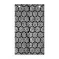 thumbnail image 1 of Abstract Hanging Pocket Organizer, Futuristic Illustration of Intricate Stars Inspired Formations, Printed Polyester Storage Bag with Pockets, 21" x 31", Dark Grey and White, 1 of 2