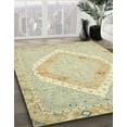 thumbnail image 3 of Ahgly Company Machine Washable Indoor Rectangle Abstract Khaki Gold Area Rugs, 2' x 3', 3 of 7