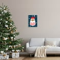 thumbnail image 2 of Have Merry Christmas Patterned Santa Holiday Graphic Art Gray Framed Art Print Wall Art, 2 of 7