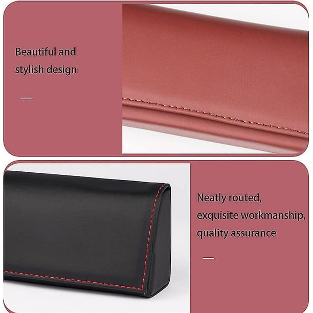 Estuche para gafas de coche, Estuche de almacenamiento para gafas, Caja para gafas de sol con función magnética, Para camión Suv Rv, 1pcsblack