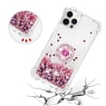 thumbnail image 5 of Funda para iPhone 12 Pro con Brillo Líquido Flotante, Purpurina, Parachoques y Anillo Giratorio Soporte, 5 of 5