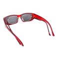 thumbnail image 2 of Polarized 58mm Womens Rhinestone Trim Slim Fit Over Sunglasses Red Black, 2 of 5