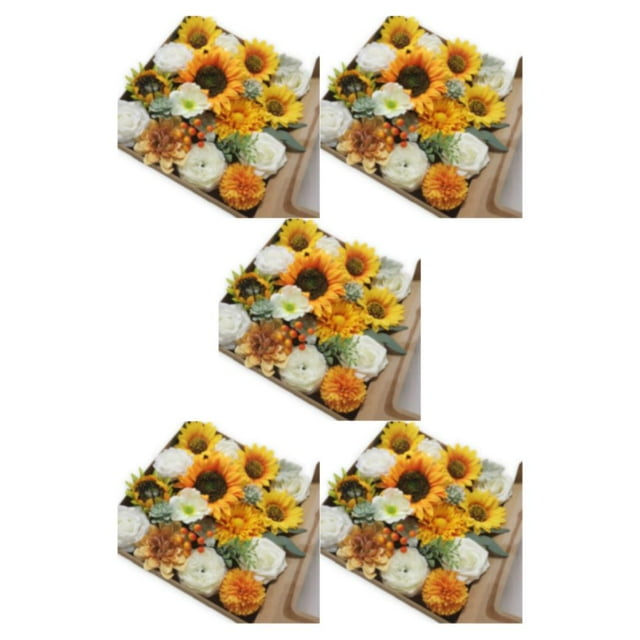 Youkk Transform Space Elegant Artificial Flower Arrangements Wide Application sunflowers LH003 5Set