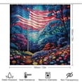thumbnail image 2 of Independence Day Of The United States Flag 4 Piece Shower Curtain Sets, with Non-Slip Rugs, Toilet Lid Cover And Bath Mat, for Bathroom Decor Set, 2 of 8