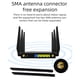 thumbnail image 4 of Enrutador Wifi 6, Enrutador Wifi para juegos, Internet Inalámbrico de Alta Velocidad 1000Mbps Rojo Gigabit Ethernet Enrutador Wifi 5G Enrutador CPE 5G de DoBle Banda, 4 of 7