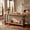 Brown & Black, variant on Finmind 63" Solid Wood Live-Edge Console Table, Farmhouse Narrow Sofa Table with Metal Legs, 2-Tier Entryway Table for Behind Couch, Foyer & Living Room, Dark Brown