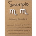 thumbnail image 1 of WREESH Twelve Constellation Earrings Brown Paper Card Constellation Card Earrings, 1 of 1