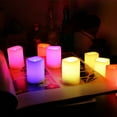 EcoGecko Set of 10 Flameless LED Color Changing Votive Candles with