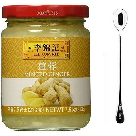 NineChef Bundle - Lee Kum Kee Sauce (Minced Ginger (?? ??) 4 Bottle)   1 NineChef Brand ChopStick