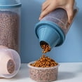thumbnail image 6 of Food Storage Box Small Blue， Airtight Dog Food Storage 1500Ml Pet Dry Food Storage with Scale Funnel Opening Kitchen Food Storage Cup for Cereals Rice, 6 of 8