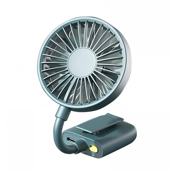 HIBIBUD 7 Inch Clip on Fan, Clip on Fan for Bed, Small Fan with Strong Airflow, Clip & Desk Fan Usb Rechargeable with Sturdy Clamp - Ultra Quiet Operation for Office Dorm Bedroom Stroller