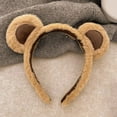 thumbnail image 2 of HAPINARY Bear Ear Headband for Women Fashion Animal Spa Hair Accessory Soft Fabric Headdress Cute Comfortable Stylish, 2 of 4