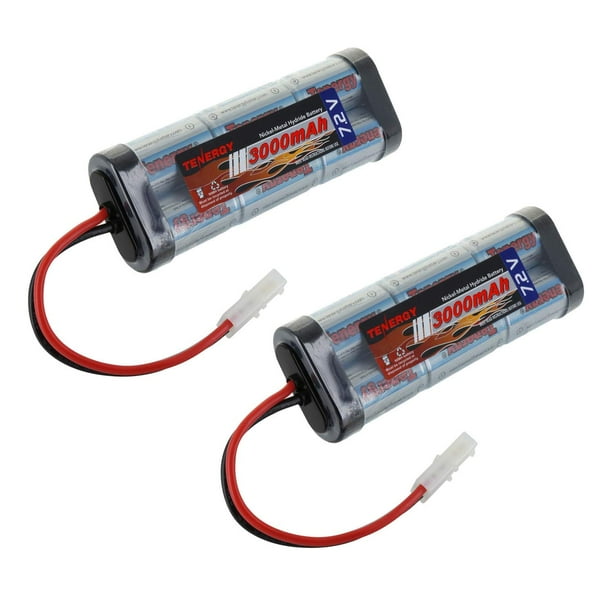Tenergy 7.2V Battery Pack High Capacity 6-Cell 3000mAh NiMH Flat
