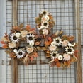 thumbnail image 6 of 17.7" Fall Pumpkins Berry Artificial Maples Leaves Wreath Artificial Fall Wreaths for Front Door for Autumn Thanksgiving Harvest Festival Decorations Indoor and Outdoor, 6 of 8