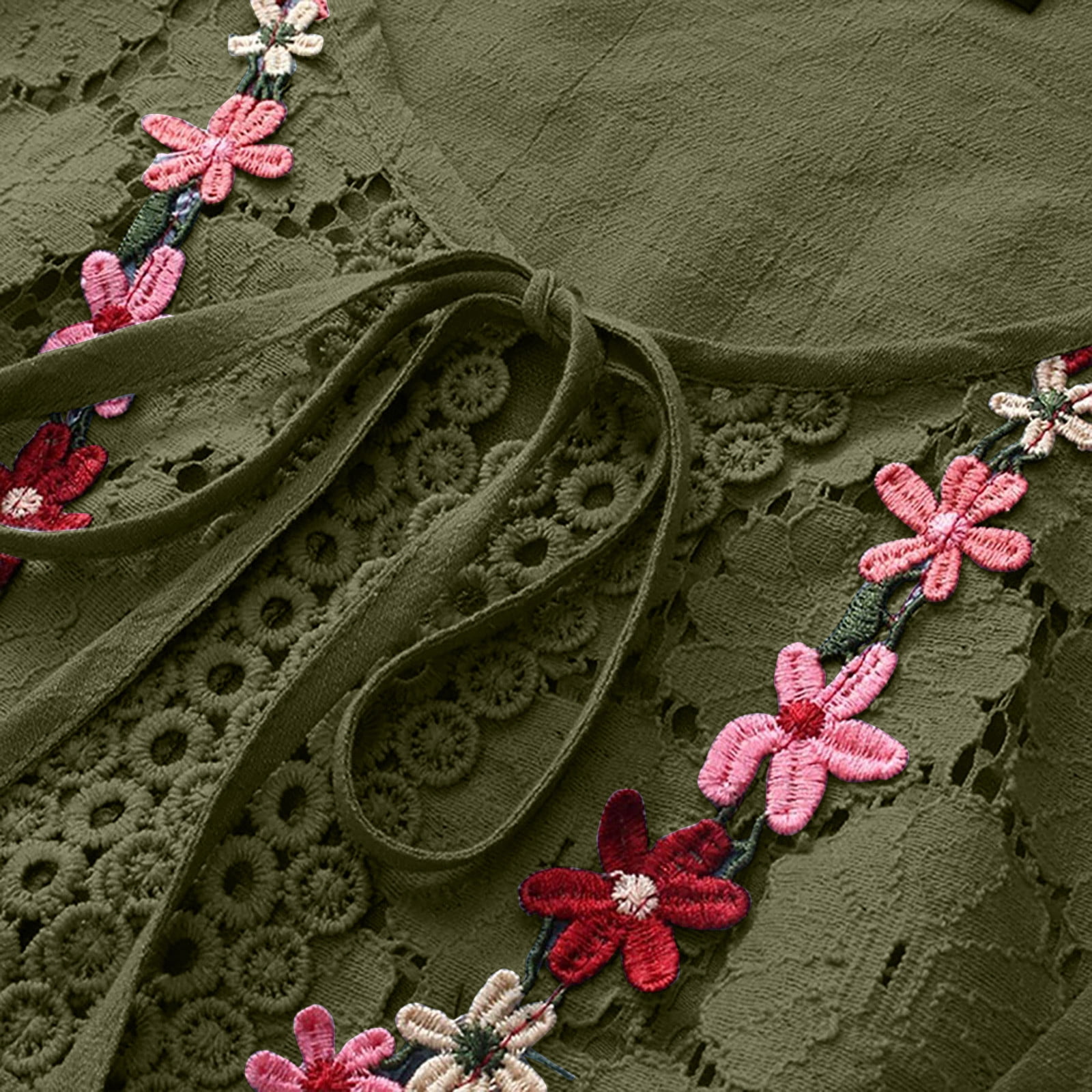 Embroidery Patchwork Shirts #BLK [12610428] - ciacura 三重県四日市 