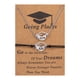 thumbnail image 1 of Mortarboard graduación ajustable pulsera de cuerda cadena colgante collar con tarjeta significativa para graduado, 1 of 4