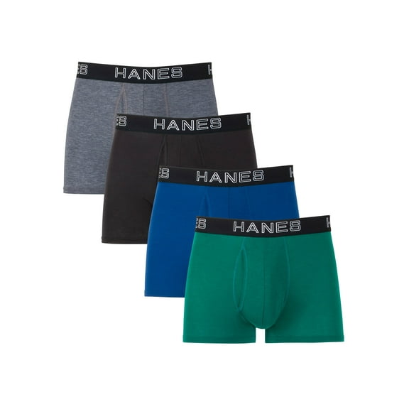 Hanes Trunk 4-Pack Mens Underwear Ultimate Comfort Flex Fit Total Support Pouch