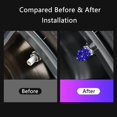 thumbnail image 2 of ORUYROP Valve Stem Caps, 4 Pack Handmade Crystal Rhinestone Universal Car Tire Valve Caps Chrome, Attractive Dustproof Bling Car Accessories (Dark Blue), 2 of 7
