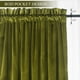 thumbnail image 3 of Cortinas Roslynwood de terciopelo verde oliva, 2 paneles, 132 x 160 cm, 3 of 7