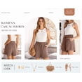 thumbnail image 4 of ANRABESS Shorts for Women Summer Casual High Waisted Wide Leg Drawstring Lounge Shorts Comfy 2026 Beach Vacation Clothes Medium, 4 of 10