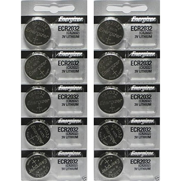 Energizer CR2032 3 Volt Lithium Coin Battery 10 Pack (2x5 Pack) In ...