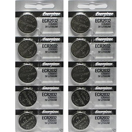 Energizer CR2032 3 Volt Lithium Coin Battery 10 Pack (2x5 Pack) In Original (Best Cr2032 3v Lithium Battery)