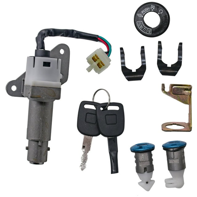 Youkk Ignition Key Switch Motorcycle Wires Durable Electronic Door Quad Lock Start Small Assembly Controller Adapter