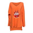 thumbnail image 4 of Pitauce Winter Coats for Girls Fashion Casual Knitted Sweater Coat Cute Printed Snowsuit Thicken Fleece Windproof Warm Long Sleeve Hooded Coat, 4 of 4