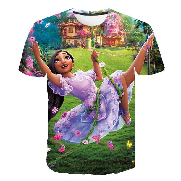 Camisetas Kawaii fashion magic full house con estampado 3D de Disney para niños, camiseta de dibujos animados de moda de verano para niñas de 2 a 10 años, camiseta 12T Gao Jinjia LED