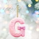 thumbnail image 4 of 26 Alphabet Series 2D Acrylic Backpack Car Pendant Decoration Ornament, 4 of 6