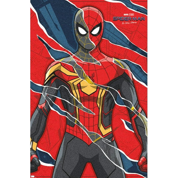 Marvel Spider-Man: No Way Home - Shredded 22.37" x 34" Poster, by Trends International
