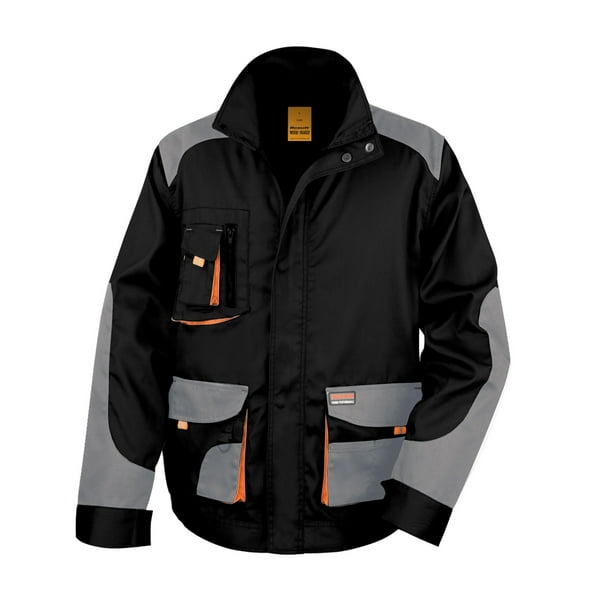 WORK-GUARD by Result - Chaqueta de Lite para Adultos Unisex (Negro, Gris, Naranja)