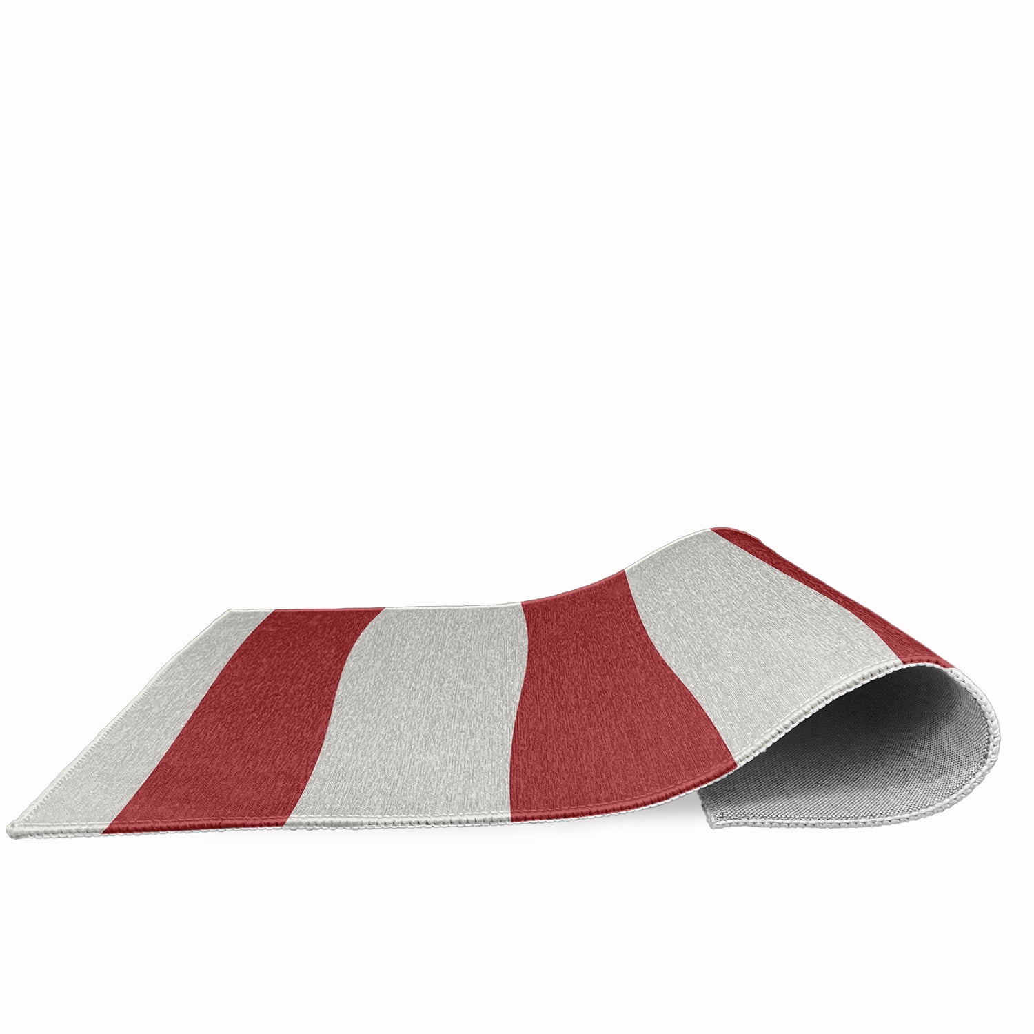 Simply Daisy 4' x 6' Graduated Stripe Chenille Rug, Ligonberry Red