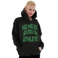thumbnail image 3 of No Meat This Athlete Vegetarian Funny Hoodie Sweatshirt Women Men Brisco Brands S, 3 of 5